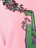 Crystal-Embellished Monkey Jumper