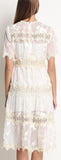 Lace Panel Cotton Dress - DESIGNER INSPIRED FASHIONS