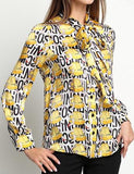 Logo-Printed Silk and Cotton Blouse *Limited Stock*