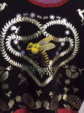 Embellished Sweatshirt in Black - DESIGNER INSPIRED FASHIONS