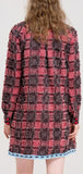 Long Plaid Tweed Shirt