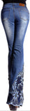 Embellished Flared Jeans - DESIGNER INSPIRED FASHIONS