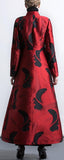 Printed Long Single-Breasted Coat
