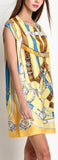 'Cavalcadour' Silk Shift Dress - DESIGNER INSPIRED FASHIONS