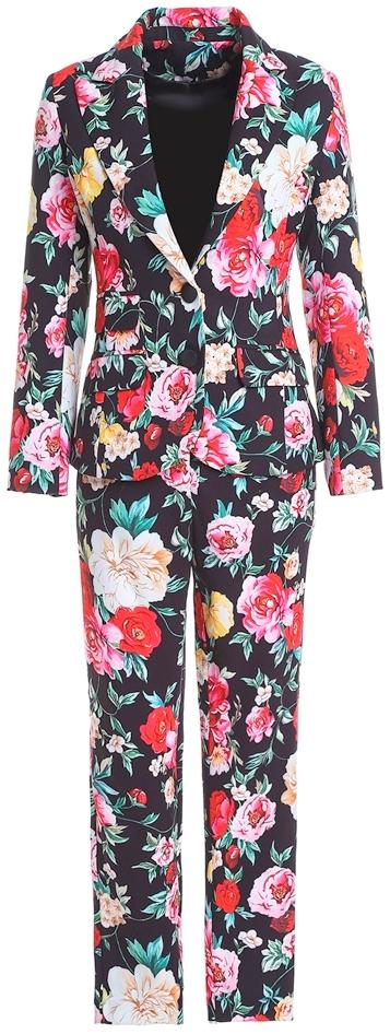 Floral Printed Blazer & Cropped Pant Set