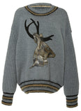 Deer Intarsia Pullover