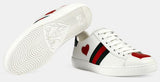 Ace Embroidered Low Top Sneaker - Hearts - DESIGNER INSPIRED FASHIONS
