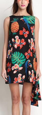 Tropical Print Dress - DESIGNER INSPIRED FASHIONS