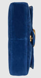 GG Marmont Medium Velvet Crossbody Bag - Black, Pink or Blue