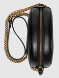 GG Marmont Mini Round Shoulder Bag, Black | DESIGNER INSPIRED FASHIONS