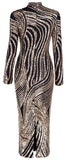 Gold Sequin Embellished Midi Dress