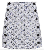 Short A-Line Skirt with Snaps