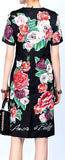 Floral Print Embellished Dress
