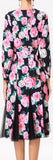 Tulle-Paneled Printed Dress