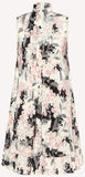 Silk Dress with Lunar Daisy Print