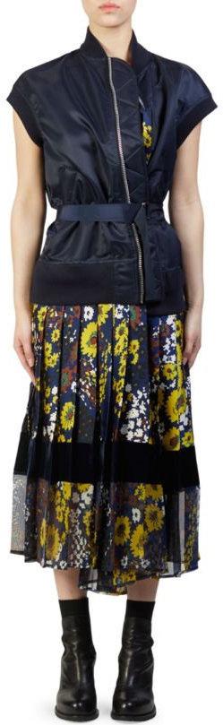 Floral Print Bomber Dress.