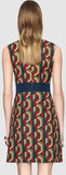 Web Chain Print Dress - DESIGNER INSPIRED FASHIONS