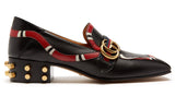 Yoko Snake-Appliqu̩ Leather Loafers