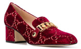 Sylvie GG Mid-Heel Pumps - Red or Black