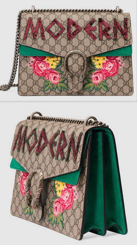 'Modern' Dionysus embroidered Shoulder Bag - DESIGNER INSPIRED FASHIONS