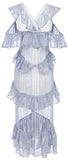 'Melody' Periwinkle Midi Dress - DESIGNER INSPIRED FASHIONS