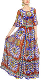 'Carretto' Sicilano Print Maxi Dress - DESIGNER INSPIRED FASHIONS