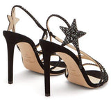 'Lynn' 100 Crystal-Embellished Suede Sandals | DESIGNER INSPIRED FASHIONS