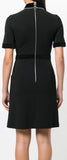 Black Pearl and Gem Embellished Dress