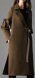 Button Ruffled-Sleeve Coat