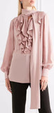 Ruffled Georgette Blouse