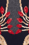 'Rianna' Embroidered Oversize Turtleneck Sweater - DESIGNER INSPIRED FASHIONS