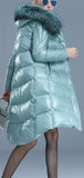 Fur-Hooded Puffer Coat