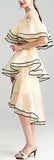 Ruffle Tiered Organza Dress - DESIGNER INSPIRED FASHIONS