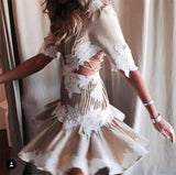 'Mischief Rosette' Laced Dress - DESIGNER INSPIRED FASHIONS