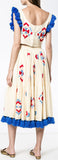 Tassel-Trim Top and Skirt Set