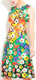 Floral Printed Multicolored Dress