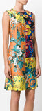 Floral Print Tailored Shift Dress