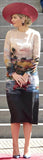 Hawaiian Print Shift Dress - Multi Color - DESIGNER INSPIRED FASHIONS