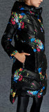 Floral Print Puffer Down Coat