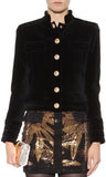 Cropped Velvet Jacket - Black or Blue