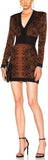 Jacquard Knit Mini Dress