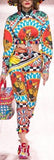 Carretto Print Shirt and Cropped Pant Set