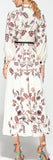Printed Button-Down Midi Dress