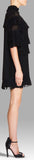 'Piana' Pleated-Ruffled Mini Dress - DESIGNER INSPIRED FASHIONS