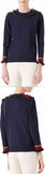 Ruffle Wool Blend Sweater