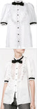 Ruffled Tuxedo Blouse