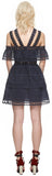Embroidered Tiered Mini Dress - DESIGNER INSPIRED FASHIONS