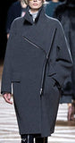 Cashmere & Wool Blend Coat in Grey - DESIGNER INSPIRED FASHIONS