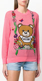 Mesh Teddy Swing Sweater - Black, Pink, Blue