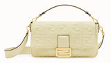 Baguette Large Leather Bag - Pale Yellow, Pale Blue, Purple | DESIGNER INSPIRED FASHIONS